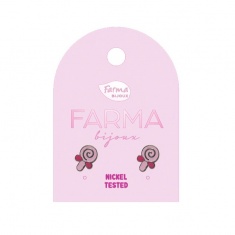 FARMA BIJOUX Обици близалка 7 mm, сребърна PS972