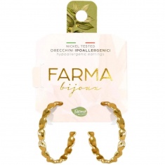 FARMA BIJOUX Спираловидни златни обици 20 mm 18К CG906- 20M