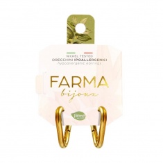 FARMA BIJOUX V-образни златни обици 20 mm 18К CG903