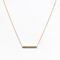 FARMA BIJOUX Златно цилиндрично колие Glamour Collection 40/45 cm