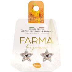 FARMA BIJOUX Звезди обици 10 mm с кристали Swarovski 41C01