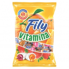 Fily Витамина с плодов пълнеж х10 меки бонбони