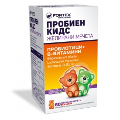 Fortex Пробиен Кидс Пробиотици + B-витамни x60 желирани мечета