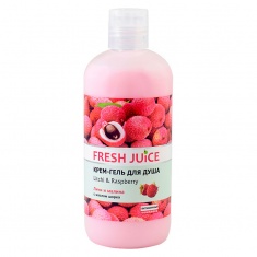 Fresh Juice Стягащ душ-гел с личи и малина 200 ml