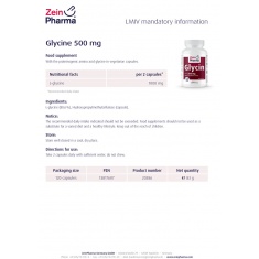 ГЛИЦИН / GLYCINE - ZeinPharma (120 капс)