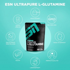 ГЛУТАМИН Прах / ULTRAPURE GLUTAMINE Powder - ESN (500 гр)