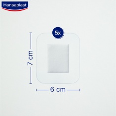 Hansaplast Aqua Protect пластири XL 6 cm х7 cm х5 броя
