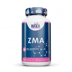 Haya Labs ZMA (Цинк, магнезий и витамин B6) х90 капсули