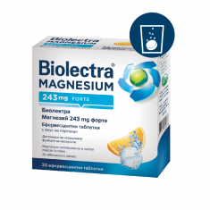 Биолектра Магнезий Форте с вкус на портокал 243 mg х20 ефф. таблетки