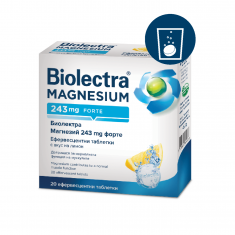 Биолектра Магнезий Форте с вкус на лимон 243 mg х20 ефф. таблетки