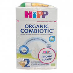 Hipp 2105 Combiotic 2 Адаптирано мляко 800g + ПОДАРЪК зелен