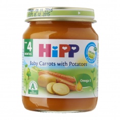 Hipp 4063 Био пюре от ранни моркови с картофи 125гр.