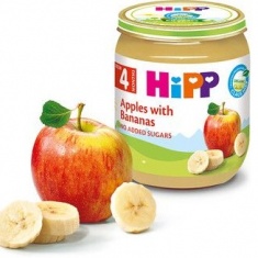 Hipp 4210 Био Пюре ябълка с банан 125 гр.