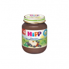 Hipp 4273 Пюре ябълки с боровинки 125гр.