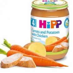 Hipp 6264 Био пюре от моркови и картофи с пилешко месо 190 гр.