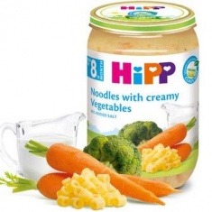 Hipp 6403 Био Пюре макарони, броколи и сметана 220 гр.