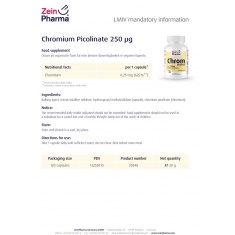 ХРОМ Пиколинат / CHROMIUM Picolinate – ZeinPharma (120 капс)
