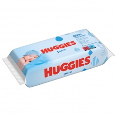 Huggies Pure Влажни Кърпи х56 броя