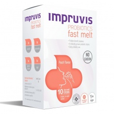 Impruvis Fast Melt с вкус на праскова х10 бързоразтворими сашета