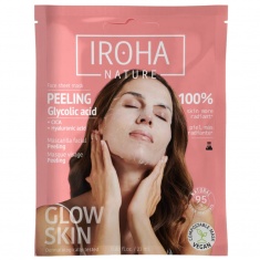 IROHA Nature Пилинг маска за лице с Гликолова киселина х1 брой