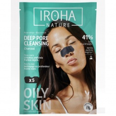 IROHA Nature Почистващи BLACK лентички за премахване на черни точки х5 броя