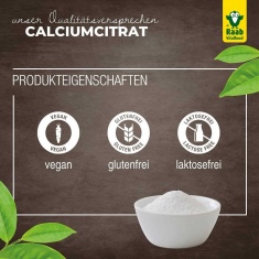 КАЛЦИЙ Цитрат / CALCIUM Citrate – Raab Vitalfood (90 гр)