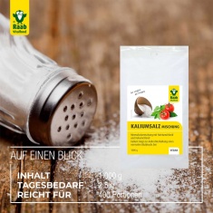 КАЛИЕВА СОЛ Микс / POTASSIUM SALT Mixture – Raab Vitalfood (1000 гр)