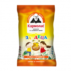Кармолис бонбони от алпийски билки за деца с мед 72 г