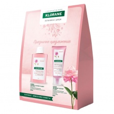 Klorane Комплект Шампоан с божур за чувствителен скалп 200 ml + Гел-балсам 150 ml