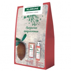 Klorane Комплект Крем-душ с цвят от Хибискус 200 ml + Мляко за тяло 200 ml