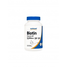 Коса и кожа - Биотин (Витамин В7),10000 µg х 240 капсули