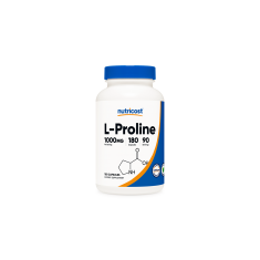 Кости и стави - Л-Пролин (L-Proline),500 mg/180 капсули, 90 дози Nutricost
