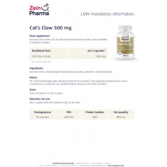 КОТЕШКИ НОКЪТ / CAT’S CLAW - ZeinPharma (90 капс)