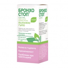 Бронхостоп Spray за възпалено гърло, пресипналост и проблеми при преглъщане, 15 ml – Kwizda Pharma