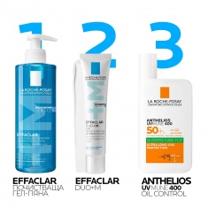 La Roche-Posay Effaclar +M Почистваща гел-пяна за лице за мазна и чувствителна кожа 400 ml