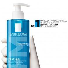 La Roche-Posay Effaclar +M Почистваща гел-пяна за лице за мазна и чувствителна кожа 400 ml