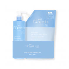 La Rosée Нежен измиващ гел за бебе 400 ml + Пълнител 800 ml