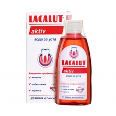 Lacalut Aktiv Вода за уста срещу плаки 300 ml