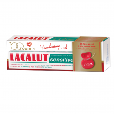 Lacalut Sensitive Паста за зъби 75 ml + Конец за зъби
