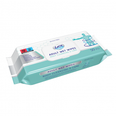 Lara Care Mокри кърпи за тяло за възрастни х50 броя