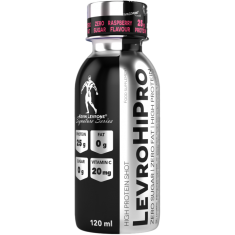 LevroHiPro Shot / 25 g of Hydrolyzed Beef Protein with Zero Sugar / 120 ml