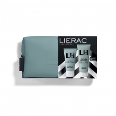 Lierac Homme Енергезиращ, хидратиращ гел-крем 50 ml + Душ-гел 3 в 1 50 ml + Несесер
