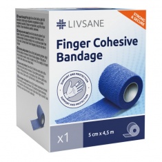 Livsane Фиксиращ самозалепващ бинт 5 cm х4,5 cm - 1 брой