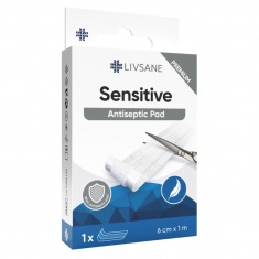 Livsane Premium Sensitive Лента пластир 6 cm x1 m