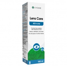 Livsane Разтвор и контейнер за контактни лещи 100 ml