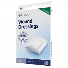 Livsane Стерилни пластир превръзки 10х15 cm х5 броя