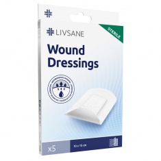 Livsane Стерилни пластир превръзки 10х15 cm х5 броя