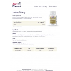 ЛУТЕИН / LUTEIN – ZeinPharma (60 капс)