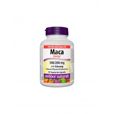 Maca Energy with Ginseng - Мака и Корейски женшен, 90 капсули Webber Naturals