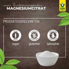 МАГНЕЗИЙ Цитрат / MAGNESIUM Citrate – Raab Vitalfood (200 гр)